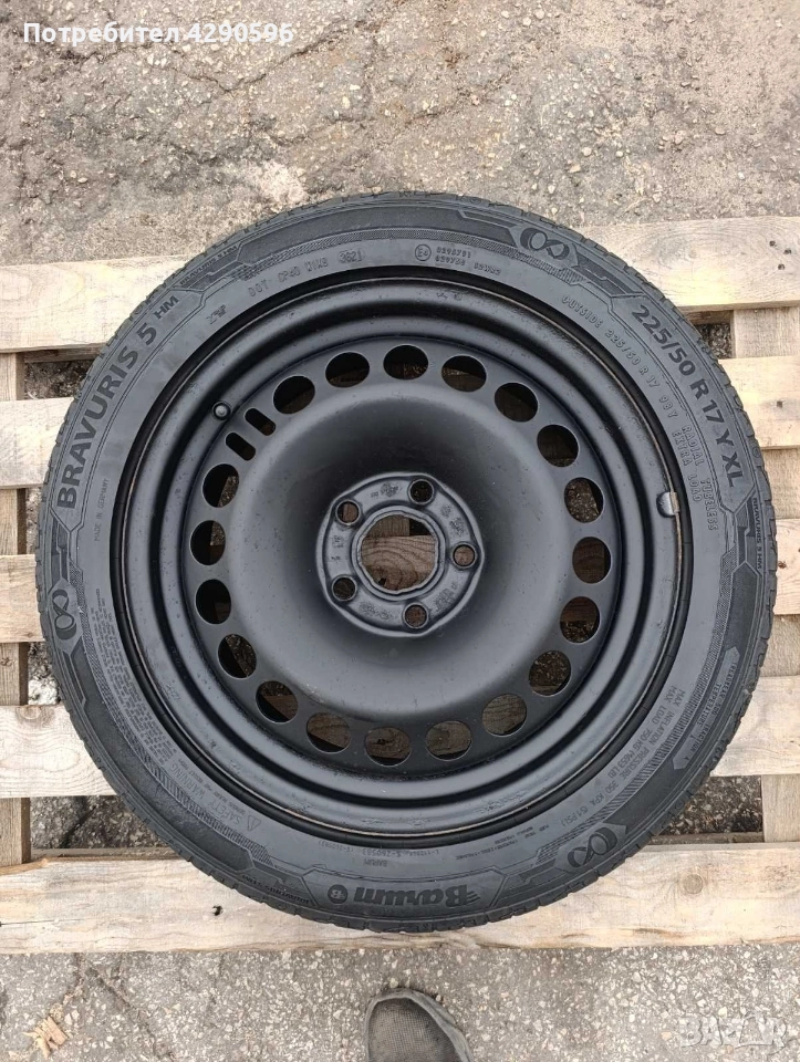 Резервна гума джанта 17 цола 5×120 за Opel Insignia / Опел Инсигния , снимка 1