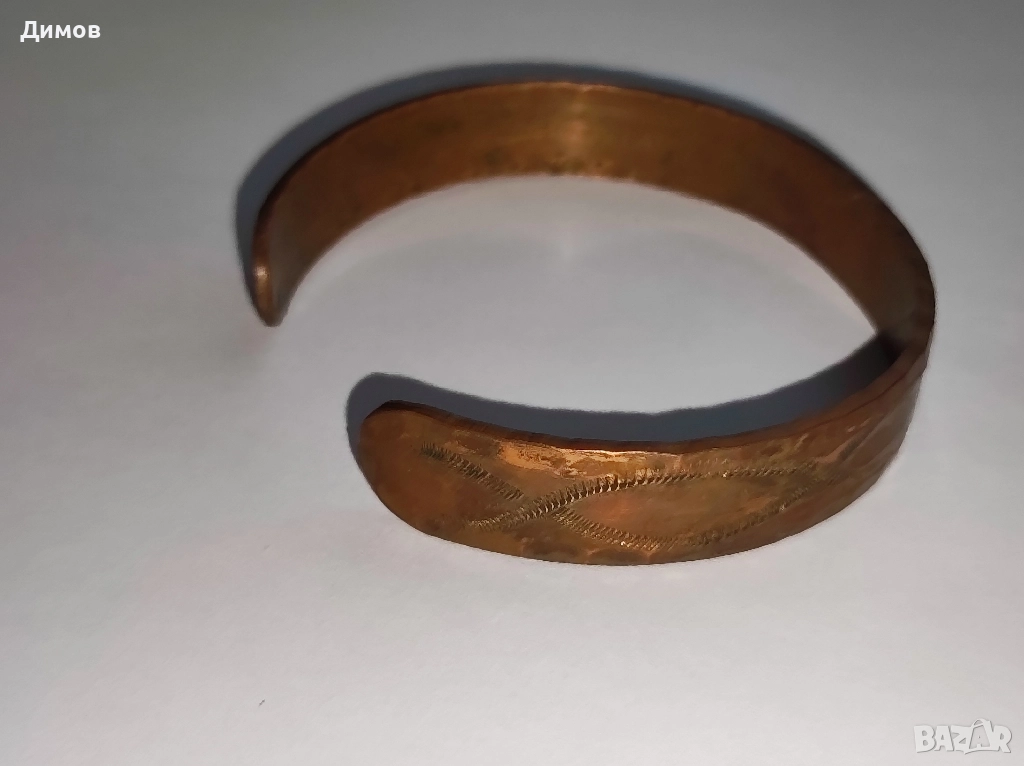 Медна гривна Браслет , снимка 1