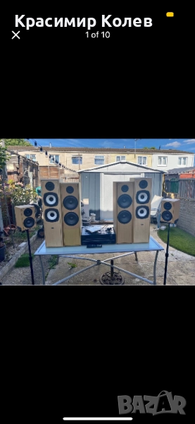 Eltax Symphony 8.3 – Hi-Fi тонколони за ценители с усилвател Onkyo и дистанционнои всички кабели, снимка 1