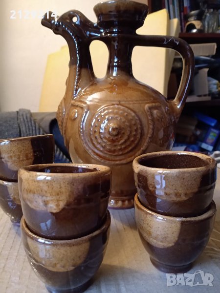 Керамичен сервиз за ракия, снимка 1