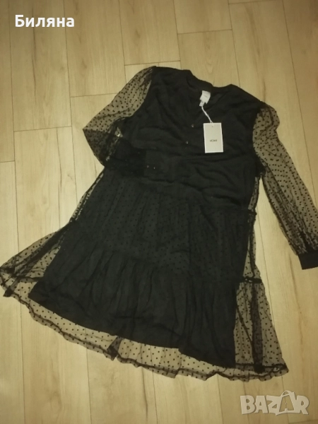 Нова черна рокля ICHI - М размер, снимка 1