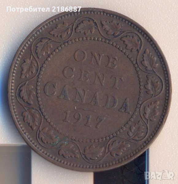 Канада цент 1917 година, снимка 1