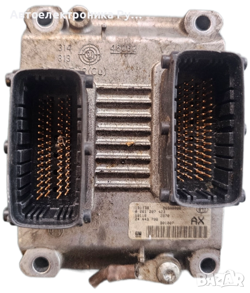 Компютър Vauxhall Opel Corsa C 1.2 16v Z12XE ECU 0261207423 24443796 AX * TECH2 RESET *, снимка 1