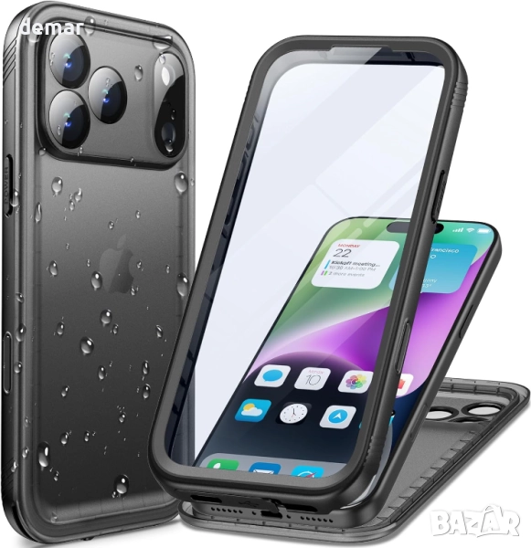 Cozycase ТОП военен защитен водоустойчив калъф IP68 за iPhone 17 Pro, снимка 1