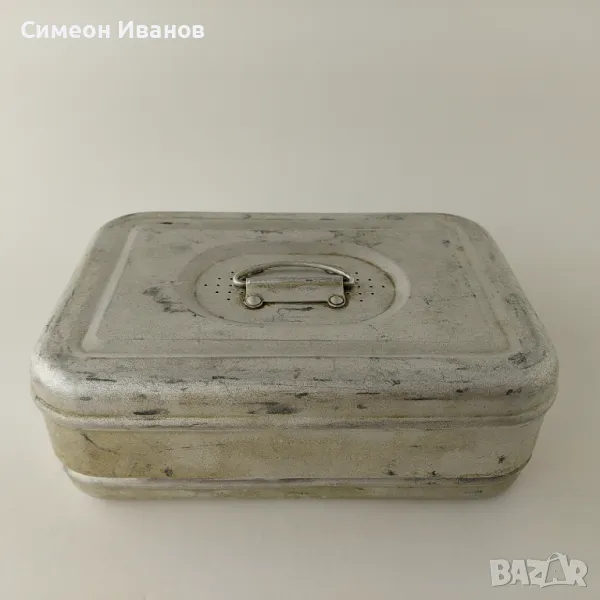 Старa медицинска алуминиева кутия за стерилизация #5621, снимка 1