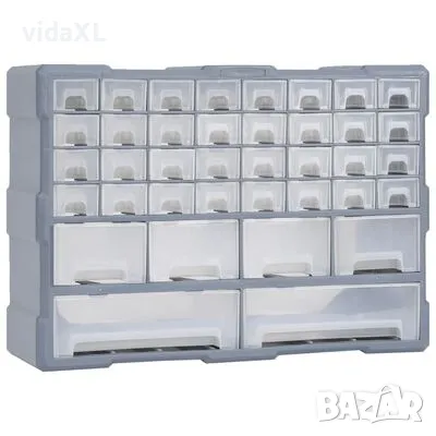 vidaXL Шкаф органайзер с 38 чекмеджета, 52x16x37,5 см（SKU:147578）, снимка 1