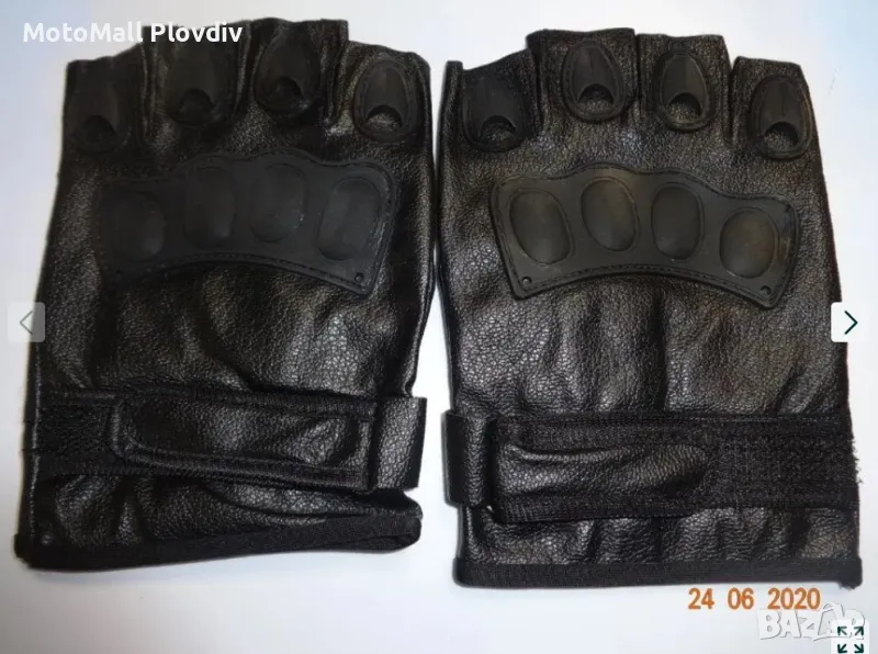 Мото ръкавици без пръсти 2 вида чопър рокер протектори мотор протектор, снимка 1