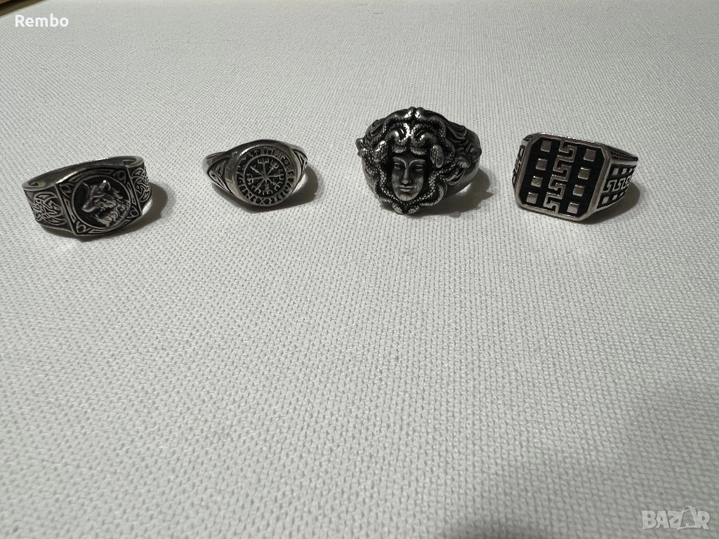 Мъжки сребърни пръстени, снимка 1