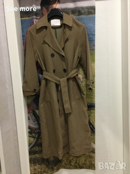 ZARA елегантен тренч XS, снимка 1