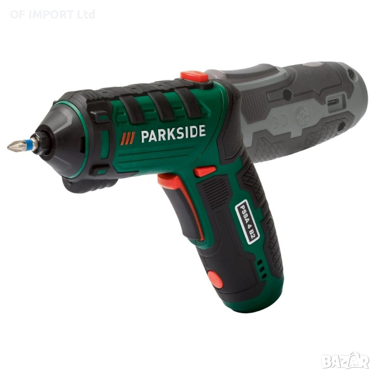 Мини Винтоверт PARKSIDE 4V Li-Ion + LED Фенер и Битове, снимка 1