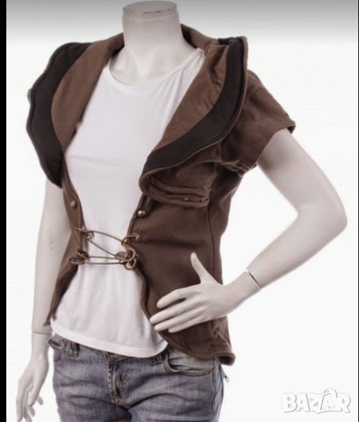 Елек марка  PSULO  за  сезона кафяв  цвят, снимка 1