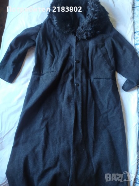 Дълго черно палто, снимка 1