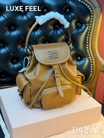 MİU MİU ⚜️Дамски Раници ⚜️ Естествена Кожа , снимка 5 - Раници - 53179116