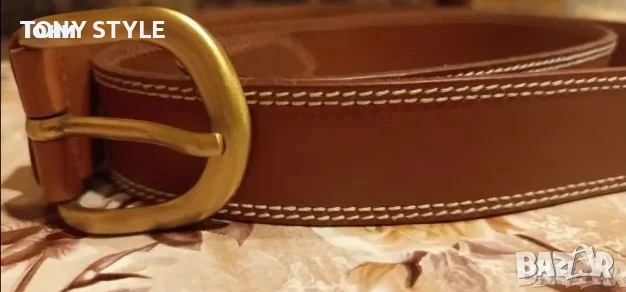 Нов Италиански Дамски Колан Изцяло от Естествена Кожа 125см., снимка 8 - Колани - 51696887