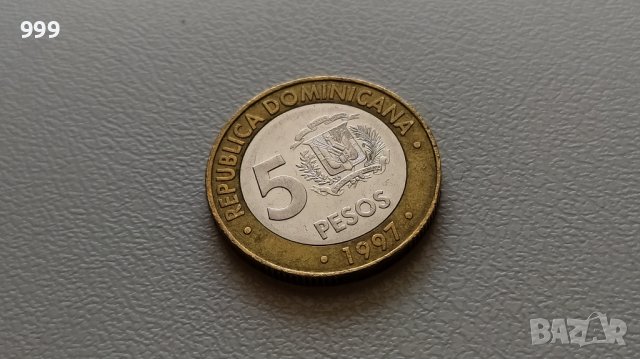 5 песос 1997 Доминиканска република - Възпоменателна