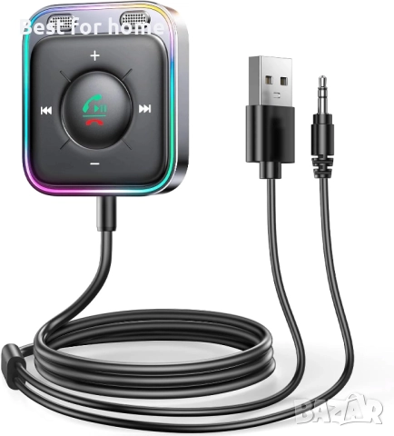 Joyroom JR-CB3 2-в-1 безжичен приемник Bluetooth 5.3 автомобилен Aux адаптер