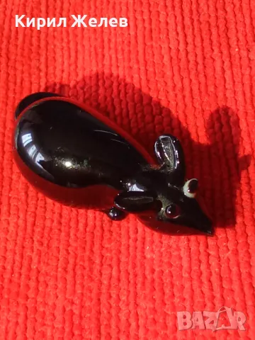 СТЪКЛЕНО МИШЛЕ ФИГУРКА за ДЕКОРАЦИЯ СТАТУЕТКА РЪЧНА АРТ ИЗРАБОТКА 18713, снимка 8 - Колекции - 37633732