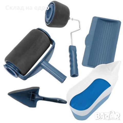 Професионален комплект валяци за боядисване - 3бр. валяк + резервоар, снимка 3 - Бои, лакове, мазилки - 28420176