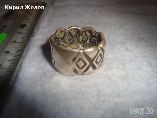 ОРНАМЕНТИРАН СРЕБЪРЕН МОДЕН АРТ ПРЪСТЕН SEZGIN СРЕБРО 925 МАРКОВ СЕЗГИН 32593, снимка 9 - Пръстени - 38381594