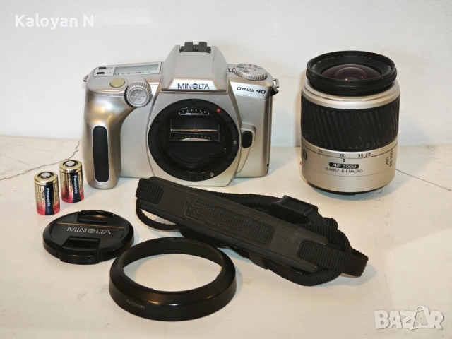 Обектив Minolta AF 28-100mm f/3.5-5.6 (D) и тяло Minolta Dynax 40