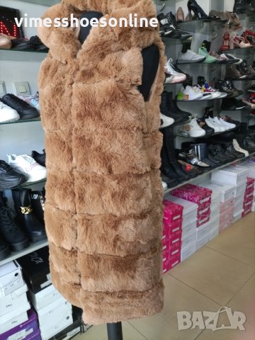 Дамски елек-пух, снимка 2 - Елеци - 42984690