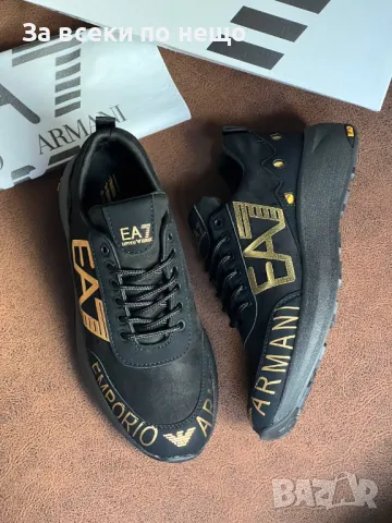 Emporio Armani Мъжки Маратонки EA👟Мъжки Спортни Обувки Емпорио Армани - 2 Налични Цвята Код D1585, снимка 5 - Маратонки - 48594982