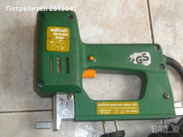 8-18мм-Професионален-Немски Електрически Такер-Комбиниран-Отличен-Wolfcraft 7100, снимка 1