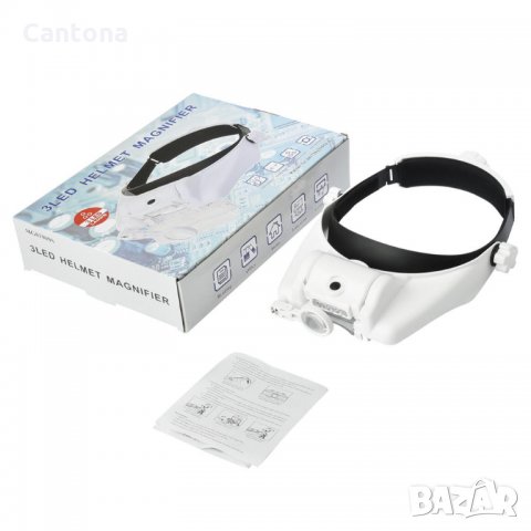 Увеличителна лупа за глава 1.5x, 2.0x, 8x, 3.5x, 9.5x, 11.5x MG81000S 3LED Helmet Magnifier, снимка 5 - Други инструменти - 33466247