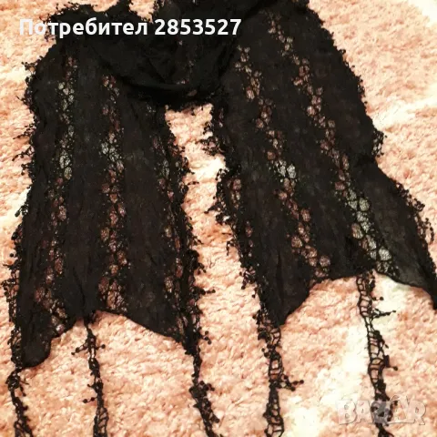 Дамски черен Шал