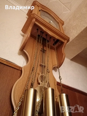 Часовник стенен Уестмистърски Франц Хермле, снимка 8 - Антикварни и старинни предмети - 53514320