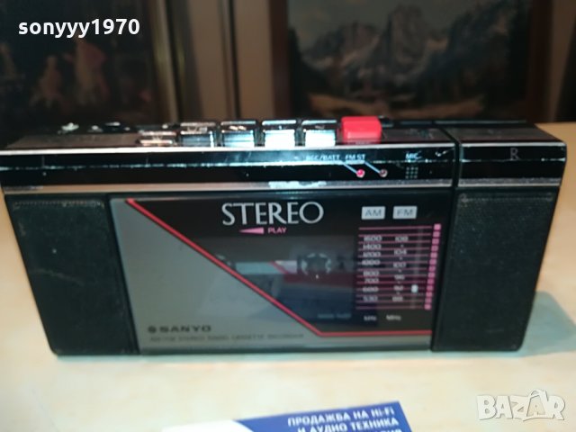 sanyo m-s200f stereo-made in japan-внос switzerland, снимка 3 - Радиокасетофони, транзистори - 28683558