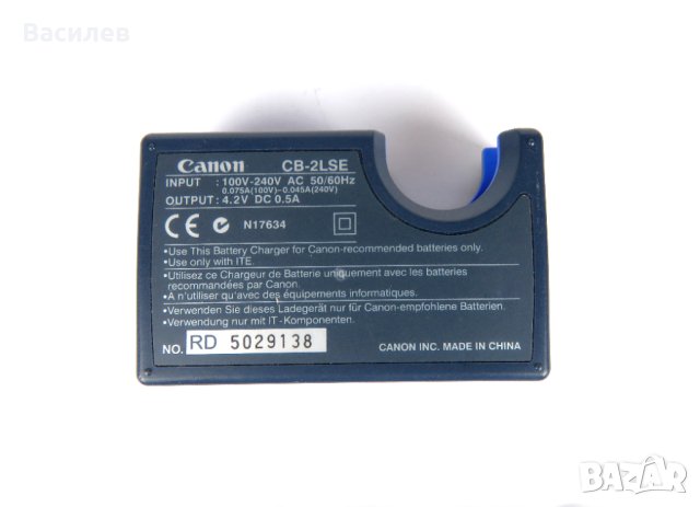 Оригинално зарядно Canon CB-2LSE, снимка 3 - Батерии, зарядни - 40351434