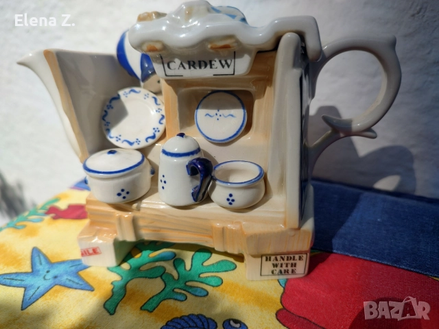 Винтидж чайник сергия за порцелан Paul Cardew, снимка 9 - Колекции - 52344471