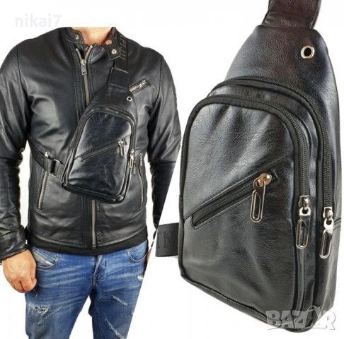 JEEP ново мъжка чанта кожена за през рамо уникална цена, снимка 9 - Чанти - 37641573