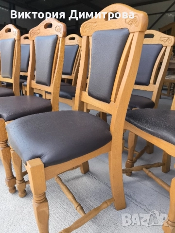 Комплект от 8 трапезни стола , снимка 7 - Столове - 51714506