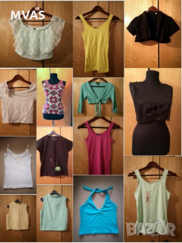Нови кроп топове S размер  дамски летни потници, снимка 1