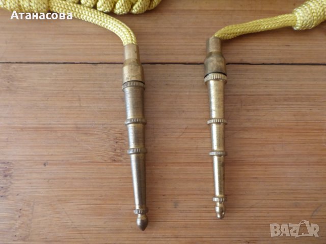 Военноморски параден колан с акселбанти жълти, снимка 6 - Антикварни и старинни предмети - 43932012