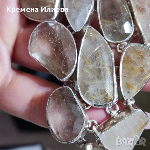 Сребърна гривна , снимка 4 - Гривни - 53050626