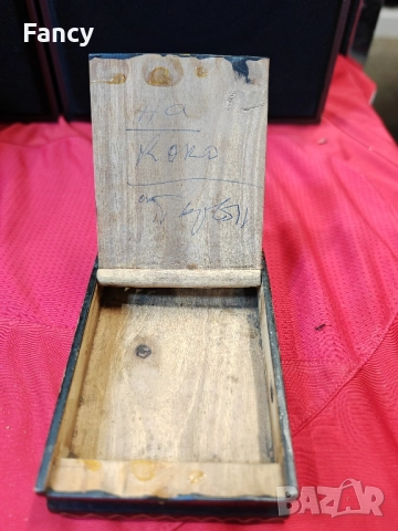 Стара дървена табакера , снимка 6 - Антикварни и старинни предмети - 51921358