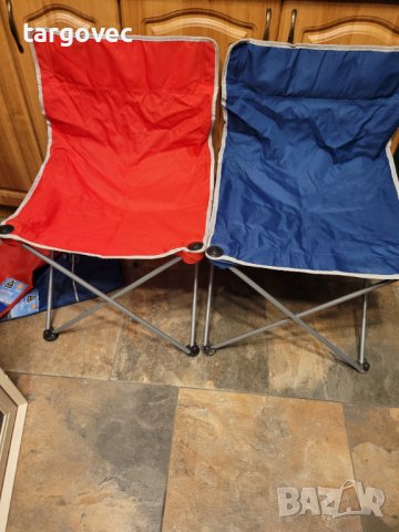 Два броя къмпинг столове метална рамка, снимка 4 - Столове - 43421446