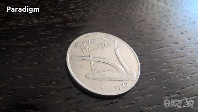 Монета - Италия - 10 лири | 1982г., снимка 2 - Нумизматика и бонистика - 27498107