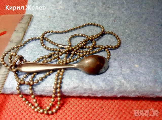 РЕТРО СРЕБРИСТО КОЛИЕ с АРТ ВИСУЛКА ПОСРЕБРЕНА МЕДНА ЛЪЖИЧКА 47434, снимка 3 - Колиета, медальони, синджири - 47336432