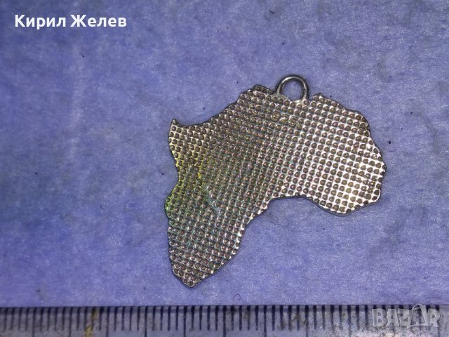 AFRICA ФИГУРАЛЕН СРЕБЪРЕН АРТ МЕДАЛЬОН СРЕБРО 925 във ФОРМАТА на КОНТИНЕНТА АФРИКА 40519, снимка 7 - Колиета, медальони, синджири - 43223983