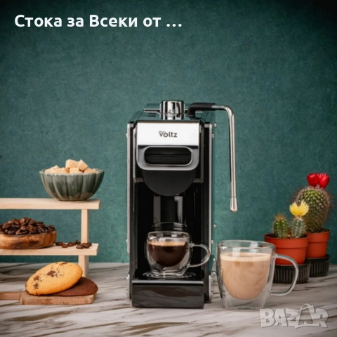 Еспресо машина 8в1 Oliver Voltz OV51171N8M – За капсули и мляно кафе, 1450W, 19 Bar, снимка 4 - Кафемашини - 52989693