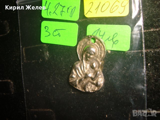 СРЕБРИСТА СТАРА ПРАВОСЛАВНА ИКОНКА 21069, снимка 8 - Антикварни и старинни предмети - 32659994