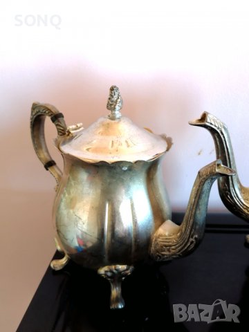 Страхотен Стар Посребрен Сервиз, снимка 2 - Антикварни и старинни предмети - 40199675