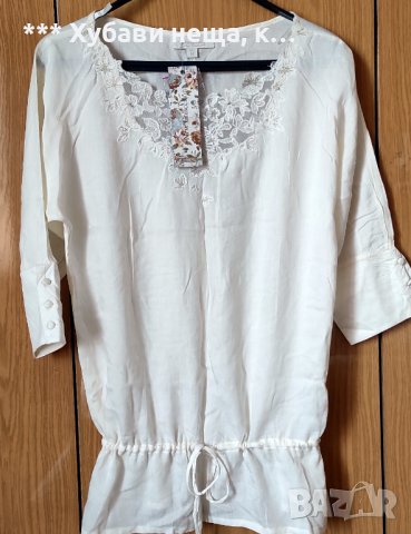 👉👉👉Страхотна блуза бохо стил, чист памук!, снимка 8 - Блузи с дълъг ръкав и пуловери - 43183326