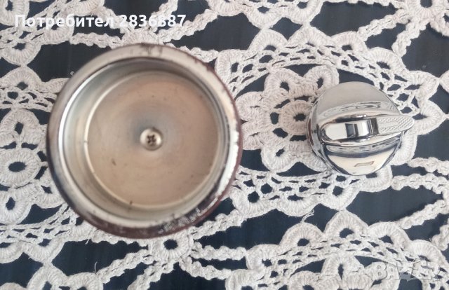 Настолна запалка Lonborg Denmark от 60-те, снимка 7 - Запалки - 39858247