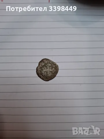 Старинна сребърна монета 