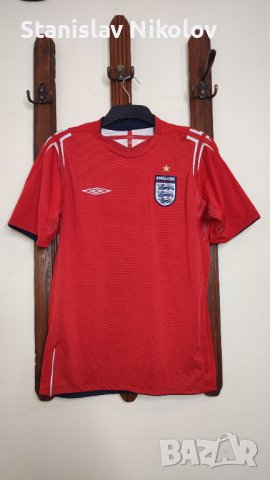 Футболна тениска на Англия x Umbro за гостувания 2004-2006, М Size, снимка 1 - Футбол - 40087502